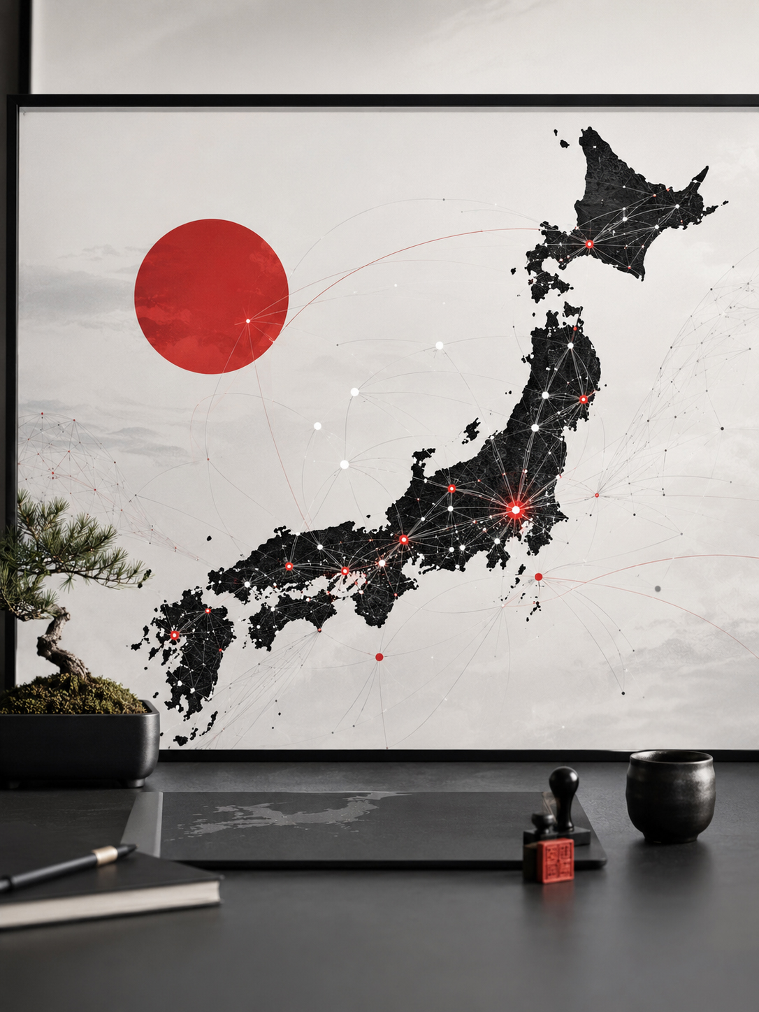 Japan.co.jpネットワークを示すドメインポータルマップ